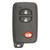 Keyless2Go Keyless2Go 3 Button Proximity Remote Smart Key Replacement for Toyota HYQ14AAB / Board 0140 - 1-PACK Our Brands