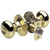 Master Lock Master Lock BC0203KA4 Biscuit Door Knob KW1 - Storeroom - Grade 3 - Polished Brass Door Hardware