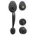 Master Lock Master Lock HDLBC0612PKA4 Handleset with Biscuit Style Knob and Single Cylinder Deadbolt KW1 - Grade 3 - Aged Bronze Shop Hardware