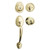 Master Lock Master Lock HDLBC0603KA4S Handleset with Biscuit Style Knob and Single Cylinder Deadbolt SC1 - Grade 3 - Polished Brass Shop Hardware
