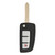 Keyless2Go Nissan 3 Button Remote Flip Key CWTWB1G767, 28268-4BA1A, 433 MHz - Premium Aftermarket