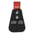 DURASHELL 5 Button Replacement Pad for New Style POD Keys Chrysler / Dodge IYZ-C01C Shells