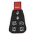DURASHELL 7 Button Replacement Pad for New Style POD Keys Chrysler / Dodge / Volkswagen IYZ-C01C Shells