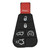 DURASHELL 6 Button Replacement Pad for New Style POD Keys Jeep IYZ-C01C Durashell
