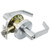 TELL TELL LC2080 Grade 2 Door Lever - Clutched Storeroom - SC4 - K2 - Satin Chrome US26D - 2-3/4 BACKSET Door Hardware