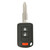 Original Mitsubishi 3 button Remote Head Key MIT3 with Shoulder Stops OUCJ166N 6370B944 - New Keys & Remotes