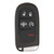 Keyless2Go Dodge 5 Button Smart Key GQ4-54T 68159657AG 433 MHz, Premium Aftermarket