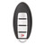 Keyless2Go Nissan 4 Button Proximity Smart Key KR5S180144014 (IC 204), 285E3-5AA3D, 433 MHz - Premium Aftermarket