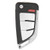 Xhorse 4 Button XKKF20EN Universal Flip Key - Knife Style - Wired
