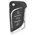 Xhorse Xhorse 3 Button XKLKS0EN Universal Flip Key - Wired Universal Remotes & Blades