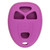 Keyless2Go Replacement Silicone Jacket Keyless Remote Cover GMC55 for GM - Purple Keyless2Go