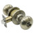 PLS PLS K340P Grade 3 Plymouth Style Door Knob ADJ - PRIVACY - Satin Brass Oxidized US5 PLS