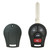 Keyless2Go Keyless2Go Replacement 4 Button Shell for Nissan CWTWB1U751 Shells