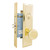 Marks USA MARKS 7NY10A Mortise Knob Lockset New Yorker - Entrance - 1-1/4 x 10 - Polished Brass - Right Hand Marks USA