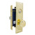 Marks USA MARKS 91DW Metro Mortise Knob Lockset HD - Vestibule - 1-1/16 x 7-5/8 - Polished Brass - Right Hand Shop Hardware