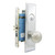 Marks USA MARKS 7NY10A Mortise Knob Lockset New Yorker - Entrance - 1-1/4 x 8 - Satin Chrome - Right Hand Our Brands