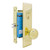 Marks USA MARKS 7NY10DW Mortise Knob Lockset New Yorker - Vestibule - 1-1/4 x 8 - Polished Brass - Right Hand Shop Hardware