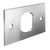 Compx Mounting Plate For Cam Locks, Screw Mounted 2-3/16" X 1-1/4", 2C Zinc Plated