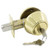 TELL TELL PRO LINE Grade 3 Single Cylinder DeadBolt - KA4 ADJ4 SCC - Bright Brass US3 Shop Hardware