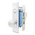Marks USA MARKS 7NY10A Mortise Knob Lockset New Yorker - Entrance - 1-1/4 x 8 - Satin Chrome - Left Hand Marks USA