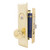 Marks USA MARKS 91A Metro Mortise Knob Lockset HD - Entrance - 1-1/16 x 7-5/8 - Polished Brass - Left Hand Marks USA