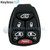 Keyless2Go Replacement 6 Button Pad for Dodge Chrysler Jeep Keyless2Go