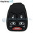 Keyless2Go Replacement 5 Button Pad for Dodge Chrysler Jeep Button Pads