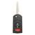 Keyless2Go Keyless2Go 3 Button Remote Flip Key Replacement for Mazda KPU41788 Remote Head Keys