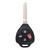 Keyless2Go Keyless2Go 4 Button Remote Head Key Replacement for Toyota GQ4-29T / 89070-02620 / G Chip Our Brands