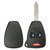 Chrysler, Dodge, Jeep 3 Button Remote Head Key Shell Replacement Case M3N5WY72XX, OHT692427AA, OHT692713AA - Aftermarket