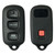 Keyless2Go Keyless2Go Replacement 4 Button w/Window Remote Shell for Toyota Remote Shells