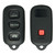 Lexus Keyless2Go Replacement 4 Button w/Trunk Remote Shell for Toyota Keyless2Go