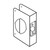 Don-Jo Wrap Around 61-CW For Cylindrical Door Locks With 2 1/8 Hole - 2 3/8 Backset - 1 3/4 Door - 605 Finish