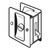 DON-JO DON-JO PDL-101 Pocket Door Lock Privacy Brass US3 DON-JO