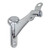 DON-JO DON-JO 130 Handrail Bracket Brass US15 Locks