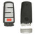 Keyless2Go Keyless2Go 4 Button Shell For Volkswagen Slot Remote Key NBG009066T Shells