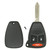 Durashell Rugged 3 Button Remote Key Shell for Chrysler Jeep Dodge KOBDT04A - BIG BUTTONS