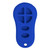 Replacement Silicone Jacket Keyless Remote Cover DDGA36 for Dodge Chrysler 6 Button Remote FCC ID: GQ43VT18T - Blue Shop Automotive Keyless2Go