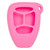 Replacement Silicone Jacket Smart Key Remote Cover DDGA44 for Dodge/Chrysler/Jeep - Pink Keyless2Go Keyless2Go