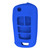 Keyless2Go Replacement Silicone Jacket Keyless Remote Cover GMC95 for GM 5 Button Flip Remote Key FCC ID: OHT01060512 - Blue Shop Automotive