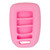 Keyless2Go Replacement Silicone Jacket Keyless Remote Cover HNDAD94 for Honda 4 Button Remote Key FCC ID: MLBHLIK6-1T - Pink Remote Protectors
