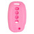 Keyless2Go Replacement Silicone Jacket Keyless Remote Cover HYKIK64 for Kia 4 Button Flip Key FCC ID: OSLOKA-870T - Pink Auto Accessories