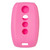 Keyless2Go Replacement Silicone Jacket Keyless Remote Cover HYKIK74 for Kia 4 Button Proximity Smart Key FCC ID: SY5XMFNA433 - Pink Auto Accessories