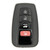 Keyless2Go Keyless2Go 4 Button Proximity Remote Smart Key Replacement for Toyota HYQ14FBC 89904-06220 - 1-PACK Aftermarket