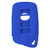 Replacement Silicone Jacket Keyless Remote Cover LXUSI44 for 4 Button Lexus Proximity Smart Key FCC ID: HYQ14FBA - Blue