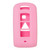 Keyless2Go Replacement Silicone Jacket Keyless Remote Cover MITP14 for Mitsubishi 4 Button Smart Proximity Key FCC ID: OUC644M-KEY-N - Pink Remote Protectors