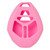 Keyless2Go Replacement Silicone Jacket Keyless Remote Cover MITP24 for Mitsubishi 4 Button Remote Key FCC ID: OUCG8D-620M-A - Pink Keyless2Go