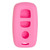 Keyless2Go Replacement Silicone Jacket Keyless Remote Cover MZDAM13 for Mazda 3 Button Remote FCC ID: KPU41846 KPU41794 - Pink Our Brands
