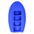 Keyless2Go Replacement Silicone Jacket Keyless Remote Cover for Nissan Smart Keys - Blue Keyless2Go