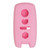 Replacement Silicone Jacket Keyless Remote Cover SUZIQ23 for Suzuki 3 Button Smart Key Proximity Remote FCC ID: KBRTS003 - Pink